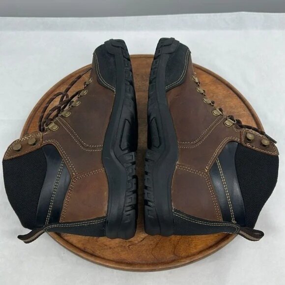 NEW CAT Threshold Work Boots Size 11 Steel Toe Waterproof Slip Resistant Ankle - Picture 7 of 12